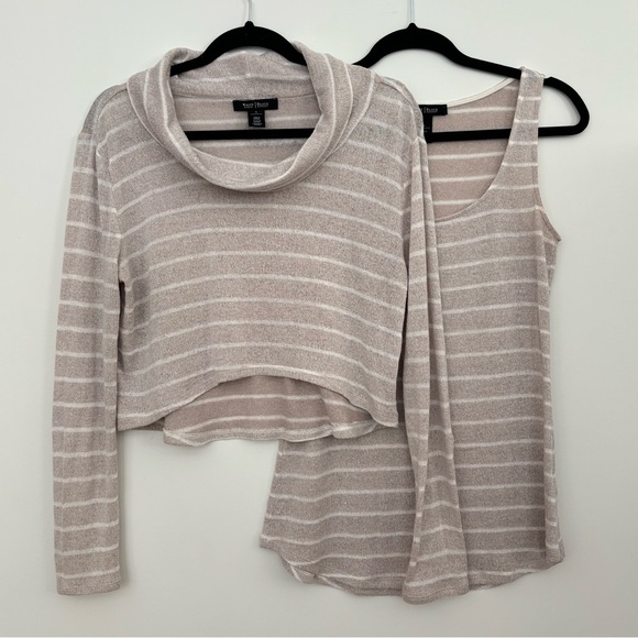 WHBM 2 Piece Double Layer Knit Top - Picture 5 of 12